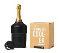 Refroidisseur à Champagne Huski | NOUVEAU | Design Primé sans Glace avec Bouchon de Bouteille Détachable | Garde le Vin au Frais jusqu'à 6 Heures (Noir)
