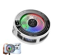 Refroidisseur À Clip Magnétique - Radiateur Mobile 6x6cm | Matériau ABS Avec Affichage Numérique Et Réglage À Trois Vitesses | Refroidisseur De Téléphone Portable Pour L'extérieur, Les Voyages Et Une