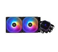 Refroidisseur à eau CPU noir ARGB Thermalright Frozen Prism 240 avec ventilateur PWM ARGB 120mm, refroidisseur à eau pour ordinateur pour AMD/AM4/AM5, Intel lga1700/1851/1150/1151/1200