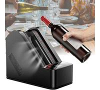 Refroidisseur à vin électrique, portable, sans glace, 12 V, avec commandes tactiles, corps en acier inoxydable, for bouteilles de vin, bières et vins glacés, for vins rouges, blancs et champagnes