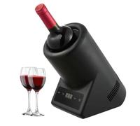 Refroidisseur À Vin Électrique, Pour Une Bouteille De 750 Ml, Plage De Température De 5 À 18 °c Et Refroidissement À Température Constante 24 H, Pour Vins, Champagnes, Vins Blancs, Bars Balck