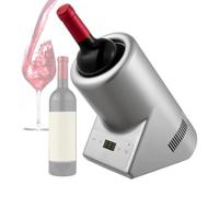 Refroidisseur À Vin Électrique, Pour Une Bouteille De 750 Ml, Plage De Température De 5 À 18 °c Et Refroidissement À Température Constante 24 H, Pour Vins, Champagnes, Vins Blancs, Bars Sliver
