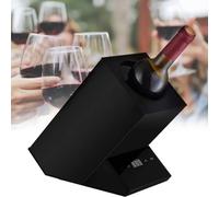 Refroidisseur à vin électrique, refroidisseur de bouteille de vin de 750 ml,refroidisseur de vin à une bouteille sur terrasse, garde au froid jusqu'à 24 heures pour bière,eau,lait,vin,boisson,Black