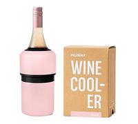 Refroidisseur à vin Huski | Design sans glace primé | Garde le vin froid jusqu'à 6 heures | Nouvel accessoire de vin | Convient à certaines bouteilles de champagne (Pink)
