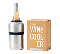 Refroidisseur à vin Huski | Design sans glace primé | Garde le vin froid jusqu'à 6 heures | Nouvel accessoire de vin | Convient à certaines bouteilles de champagne (Inoxydable)