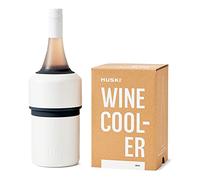 Refroidisseur à vin Huski | Design sans glace primé | Garde le vin froid jusqu'à 6 heures | Nouvel accessoire de vin | Convient à certaines bouteilles de champagne (blanc)