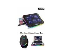 Refroidisseur - Air Stream - Spirit - 6 ventilateurs LED - 1200RPM - Support smartphone et souris gamer