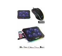 Refroidisseur - Air Stream - Spirit - 6 ventilateurs LED - 1200RPM - Support smartphone et souris gamer