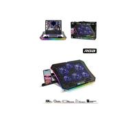 Refroidisseur - - AirBlade - 6 ventilateurs LED - PC Portable 17" - Support Smartphone intégré