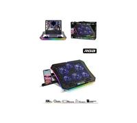 Refroidisseur - - AirBlade - 6 ventilateurs LED - PC Portable 17" - Support Smartphone intégré