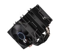Refroidisseur CPU à double tour de 9 cm avec 6 tubes en cuivre et 3 ventilateurs, noir, compatible Intel/AMD
