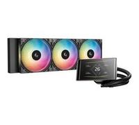 DEEPCOOL LT360 VISION ARGB Refroidisseur CPU liquide 360 mm avec LCD 4,5 pouces, 3 ventilateurs 120 mm ARGB Noir