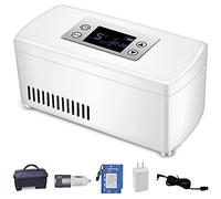 Refroidisseur D’Insuline Mini Portable Réfrigérateur Insuline Car Frigo ContrôLe De TempéRature PréCis À 2-8 ° C Avec Câble De Charge USB Pour Les Voyages Et Le Ménage