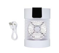 Refroidisseur d'air à ultrasons portable et humidificateur Mini climatiseur à commande tactile, humidificateur de refroidisseur d'air de bureau personnel rotatif à 360 degrés avec filtre