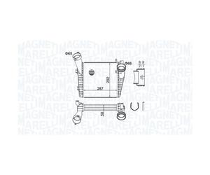 Refroidisseur d'air d'admission MAGNETI MARELLI 351319204400
