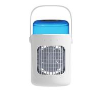 Refroidisseur d'air de chambre, refroidisseur d'air portable - Climatiseur de bureau personnel portable - Refroidisseur silencieux rechargeable avec 3 vitesses pour chambre à coucher, camping, voiture