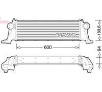 Refroidisseur d'air de suralimentatio DENSO pour DAILY V Fourgon 3 2011-2014