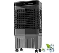Refroidisseur d'air évaporateur industriel, 60 cm unité CA portable avec 3 vitesses, minuterie 12 heures, grand réservoir d'eau pour garage atelier utilisation commerciale télécommande version 100 cm