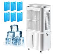 Refroidisseur d'air évaporatif 30L, flux d'air large à 180°