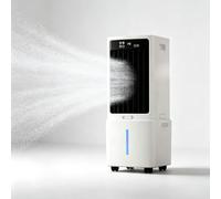 Refroidisseur d'Air Évaporatif Mobile 12L, 3-en-1 avec Télécommande | Minuterie 12H, Oscillation 120°, 3 Vitesses et Modes, Affichage Numérique, 2 Accumulateurs de Froid, Idéal pour Maison