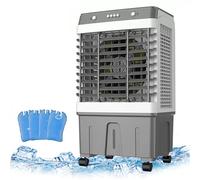 Refroidisseur d'air évaporatif Portable Industriel - Débit d'air de 23 000 m³/h, Oscillation à 120°, réservoir d'eau de 35 L/50 L - Idéal pour Le Refroidissement des espaces commerciaux, des