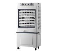 Refroidisseur d'air évaporatif - Refroidisseur d'air portable - 3 vitesses / oscillation à 120 ° - Ventilateur de climatisation industriel pour grandes pièces - Usine (Grey)