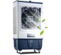 Refroidisseur d'air évaporé, refroidisseur de marais 3 en 1 avec réservoir d'eau de 10,5 Gal, oscillation à 120°, ventilateur 3 vitesses pour l'intérieur et l'extérieur, la maison, le bureau, le