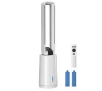 Refroidisseur d'air - HOMCOM - humidificateur et ventilateur 3 en 1 - avec télécommande - ABS - 24,7 x 24,7 x 109,5 cm - blanc