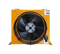 Refroidisseur d'air hydraulique AH1012T-CA, 100l/MIN, radiateur d'huile refroidi à l'air en aluminium à plaques et ailettes for pompe Refroidissement éolien haute puissance(AC 110V)