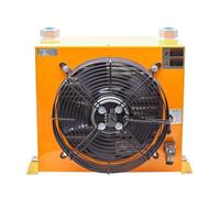 Refroidisseur d'air hydraulique AH1012T-CA, refroidisseur de refroidissement réservoir carburant modifié sur grue montée camion 24V/12V/380V, radiateur d'huile refroidi par Air(24)