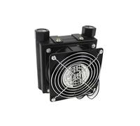 Refroidisseur d'air hydraulique Refroidisseur d'air AF0510T-CA mini 5 L/min, refroidisseur hydraulique, radiateur d'huile refroidi par air, échangeur de chaleur for système hydraulique CNC(1/2",DC12V)