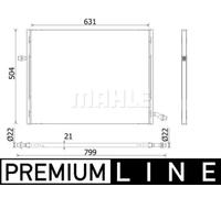 Refroidisseur d'air intercooler Grille de radiateur soudée CIR 37 000P MAHLE