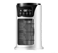 Refroidisseur d'air mobile avec réservoir d'eau de 300 ml, 6 vitesses de ventilateur, minuterie de 6 heures et humidification intégrée pour plus de confort