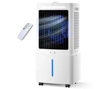 Refroidisseur d'air par évaporation 25L ? Climatiseur Portable sans Tuyau ? Débit d'air de 2000 m3/h ? Télécommande minuterie pour la Maison