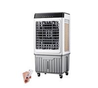 Refroidisseur d'air par évaporation avec Oscillation Automatique - Ventilateur AC Mobile avec télécommande, 3 Vitesses de Ventilateur, minuterie de 12 Heures - Parfait pour la Chambre, Le Salon,