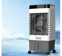 Refroidisseur d'air par évaporation avec télécommande, ventilateur de refroidissement à 3 vitesses, humidificateur, affichage LED, minuterie 12h, AC mobile portable pour chambre à coucher, avec 4