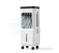 Refroidisseur d'air par évaporation de 11 L, Ventilateur de Refroidissement Portable avec 4 Blocs de Glace, 3 Vitesses, Oscillation Automatique à 70°, autonomie de 12 Heures, Silencieux Fin pour
