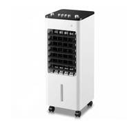 Refroidisseur d'air par évaporation de 6 L, Ventilateur de Refroidissement mécanique Portable avec 3 Vitesses, Refroidisseur de Marais Silencieux à Commande à Un Tour pour la Maison (Blanc)