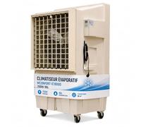 Refroidisseur d'air par évaporation industriel VONALA IC18000 - Refroidisseur d'air professionnel, réservoir de 96 L, débit d'air de 18 000 m³/h, couverture de 200 m², Industriel Portable