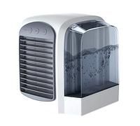 Refroidisseur d'air par évaporation, Mini climatiseur, refroidisseurs USB, avec réservoir d'eau de 380 ML, LED personnelle Portable - Ventilateur de Table Silencieux pour la Maison Le Bureau