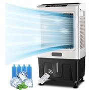 Refroidisseur d'air par évaporation Portable avec Grand réservoir d'eau pour Le Refroidissement de la piè, Fonctionnement économe en énergie Silencieux pour la Maison Le Bureau