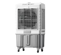 Refroidisseur d'air par évaporation portable, refroidisseur multifonction efficace avec réservoir d'eau scellé et réglage à trois vitesses pour une performance de refroidissement optimale