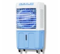 Refroidisseur d'air par évaporation portable, unité AC sans fenêtre avec moteur en cuivre amélioré, réservoir d'eau extra large et blocs de glace, pour intérieur et extérieur chambre à coucher