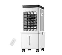 Refroidisseur d'air par évaporation pour Le Bureau à Domicile, Grand réservoir d'eau de 15 L, Ventilateur de climatiseur Portable avec télécommande, 3 Modes de Vent, 3 Vitesses, Oscillation