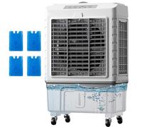 Refroidisseur d'air par évaporation - Refroidissement portable à 3 vitesses avec oscillation automatique de 120° et réservoir de grande capacité pour un refroidissement efficace à la maison ou au