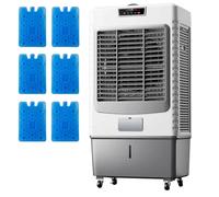 Refroidisseur d'air par évaporation, refroidisseur de marais portable à 3 vitesses avec oscillation de 120°, grand réservoir pour la maison/bureau/magasin, refroidissement efficace