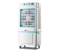 Refroidisseur d'air par évaporation, refroidisseurs de marais portatifs, 3 vitesses/oscillation à 120°, ventilateur de climatisation industriel, pour grandes pièces, usine (bleu)