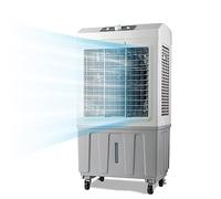Refroidisseur D'air par Évaporation, Réservoir D'eau de 70L et 3 Vitesses de Ventilateur, Oscillation à 120 °, Refroidisseur par Évaporation avec Roue, Refroidisseur D'air de Marais Industriel pour Ex