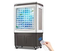 Refroidisseur d'air portable 30 L avec 3 modes de fonctionnement et 3 vitesses de ventilation, rafraîchisseur d'air évaporatif 3 en 1, léger et silencieux, idéal pour la maison, le bureau et l'extér
