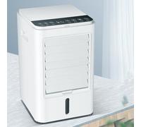 Refroidisseur d'air portable 4 en 1 pour voiture, humidificateur, purificateur d'air, mini climatiseur pour cabine de camion, minuterie 1/2/4 h, 3 vitesses, ventilateur mobile avec poignée et téléco